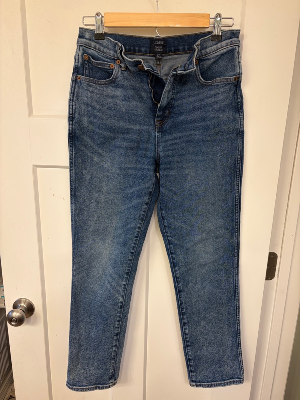 J. Crew Straight Leg Women's Jeans in Medium Blue Wash